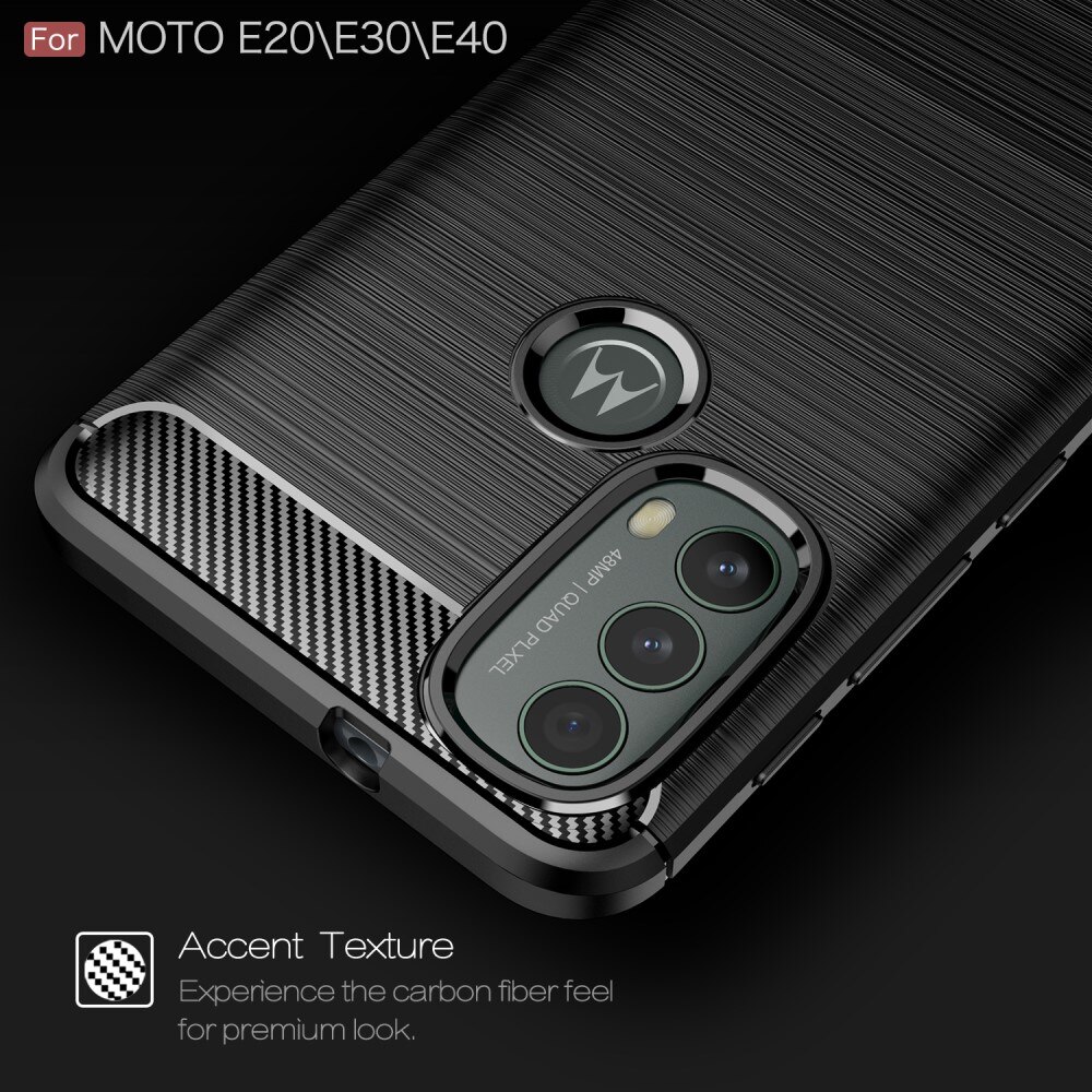 Cover Brushed TPU Case Motorola Moto E20/E30/E40 Black