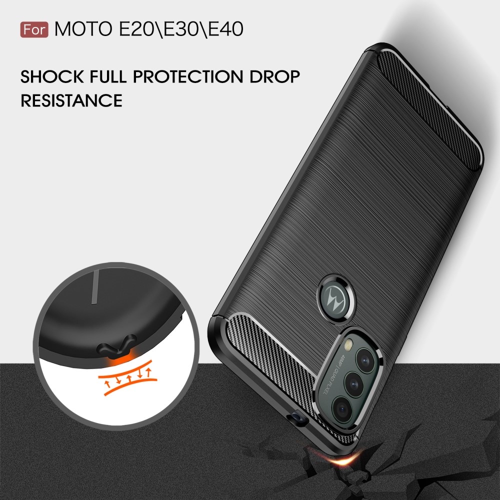 Cover Brushed TPU Case Motorola Moto E20/E30/E40 Black