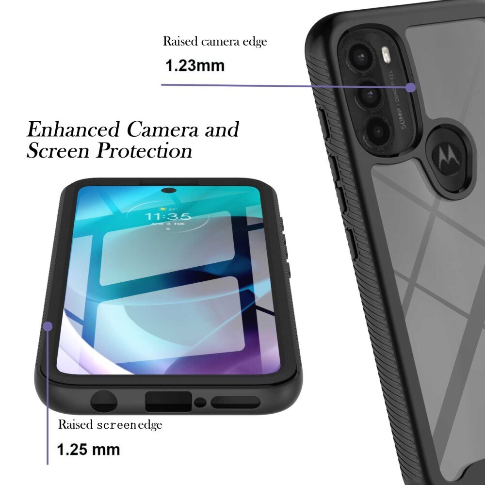 Cover Full Protection Motorola Moto G71 Nero
