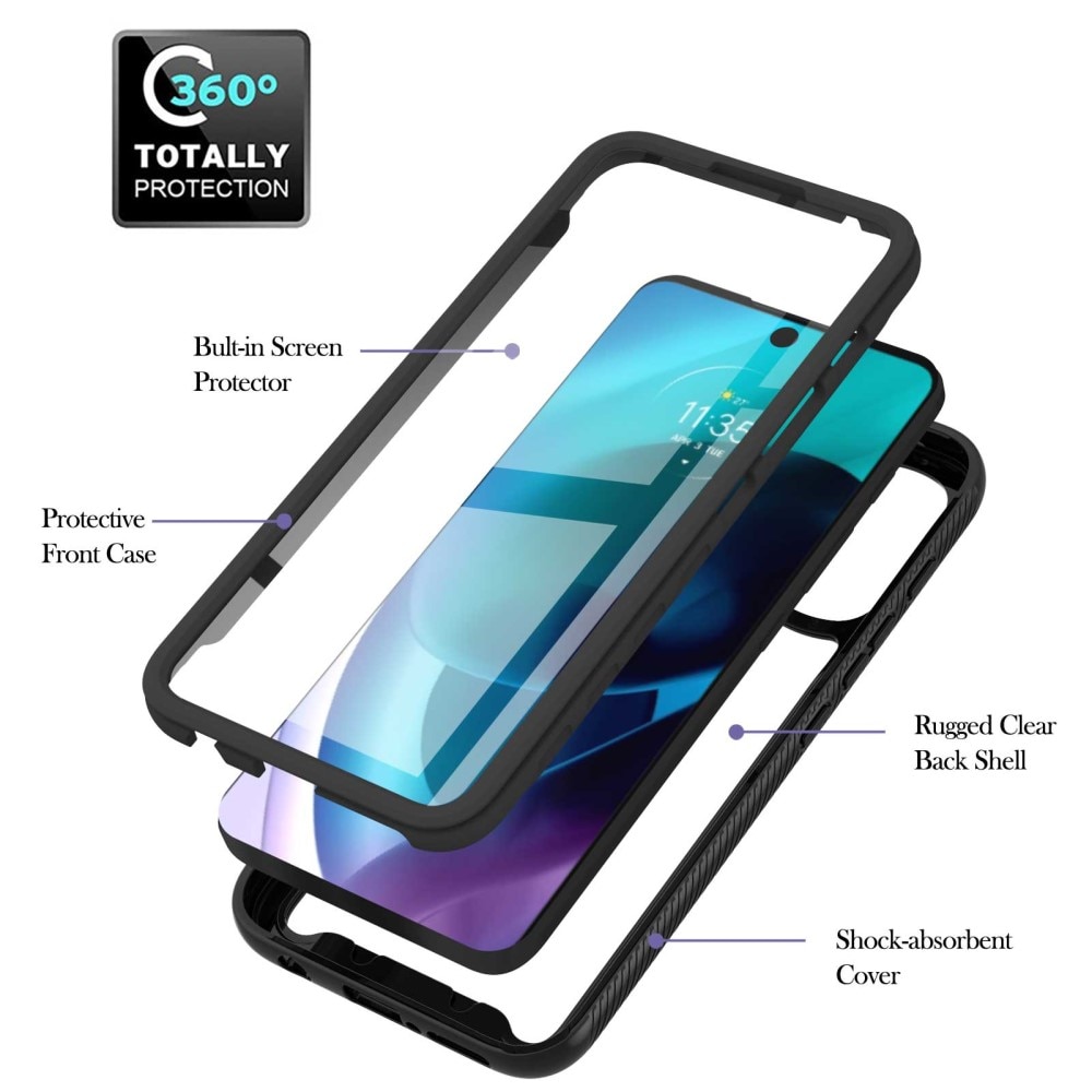 Cover Full Protection Motorola Moto G71 Nero