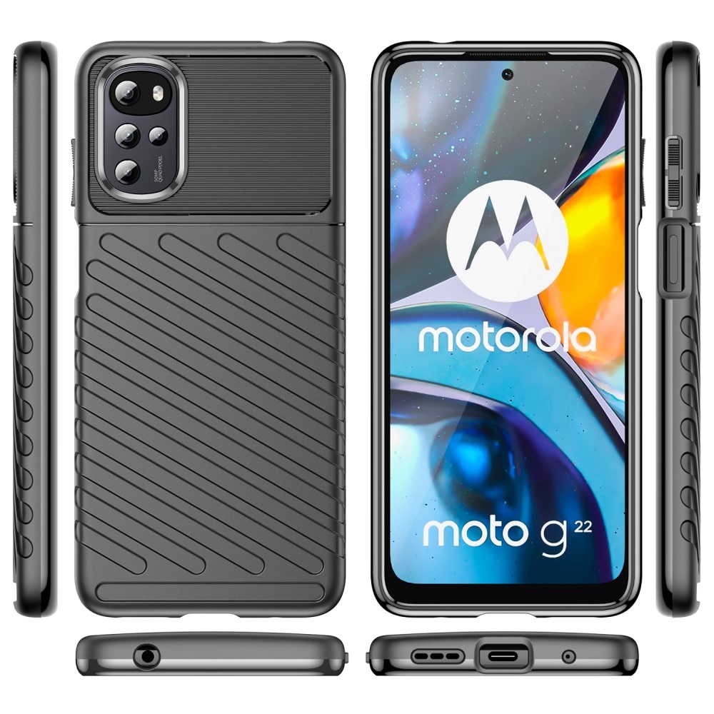 Cover Thunder TPU Motorola Moto G22 nero