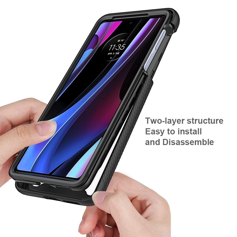 Cover Full Protection Motorola Edge 30 Pro Nero
