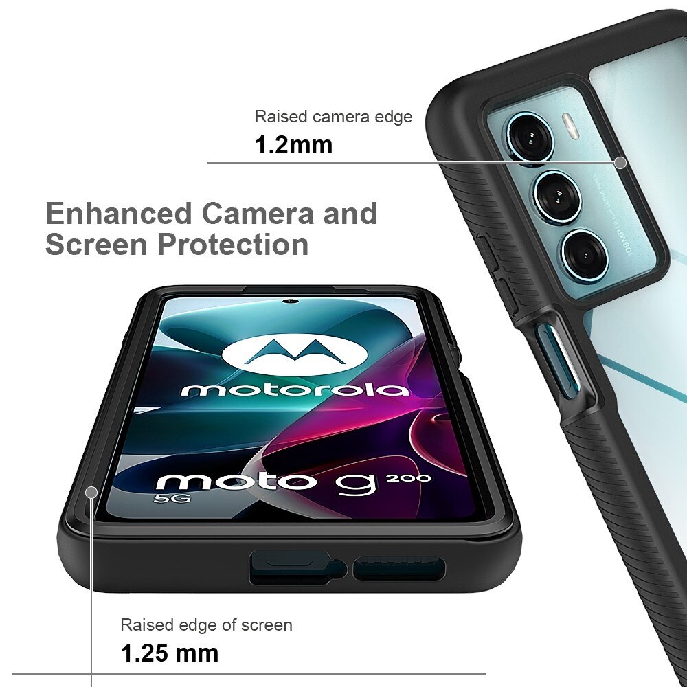 Cover Full Protection Motorola Moto G200 Nero