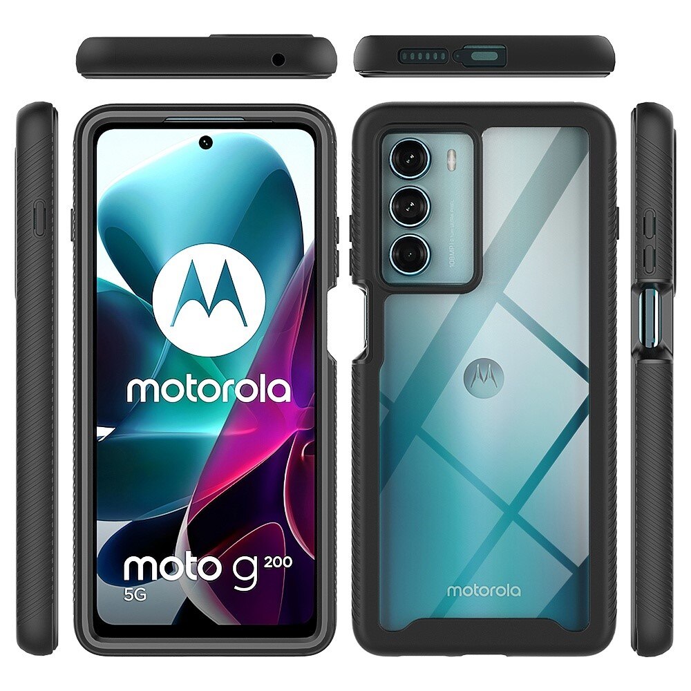 Cover Full Protection Motorola Moto G200 Nero
