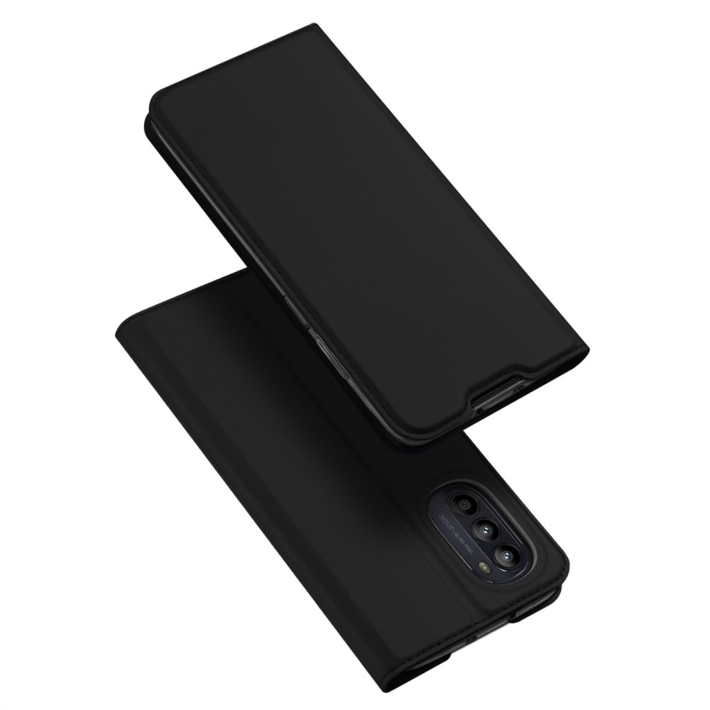 Cover portafoglio Skin Pro Series Motorola Moto G52 Black