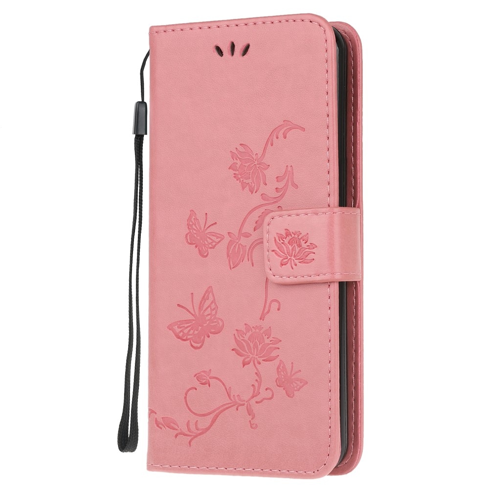 Custodia in pelle a farfalle per Xiaomi Redmi 9AT, rosa