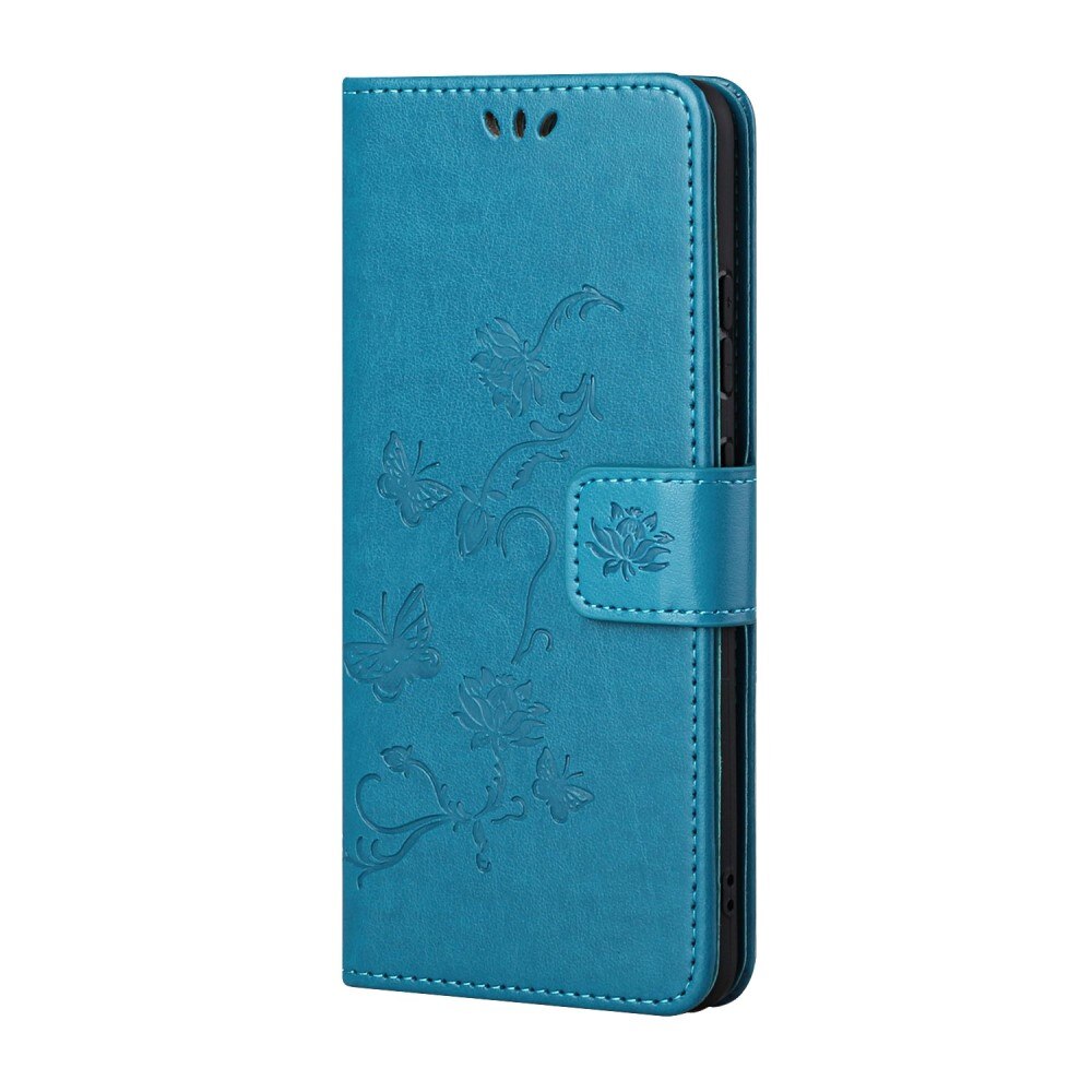 Custodia in pelle a farfalle per Xiaomi 11T/11T Pro, Blu