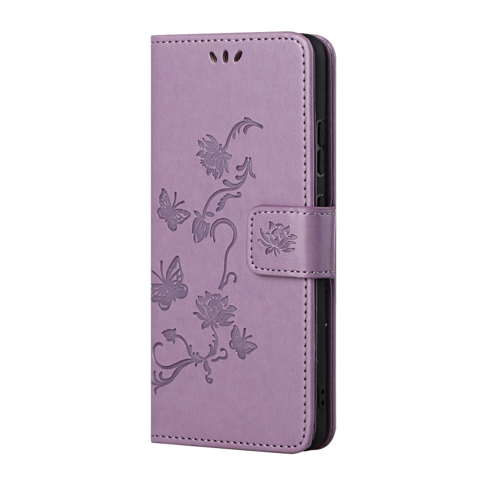 Custodia in pelle a farfalle per Xiaomi 11T/11T Pro, Viola