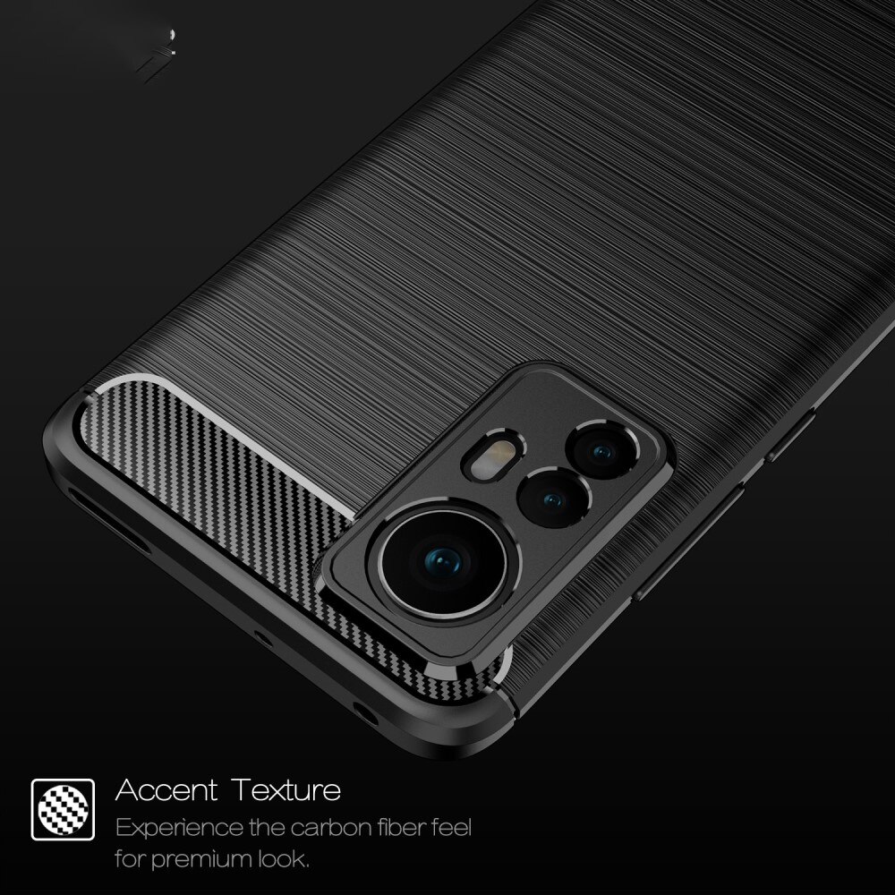 Cover TPU Brushed Xiaomi 12 Nero