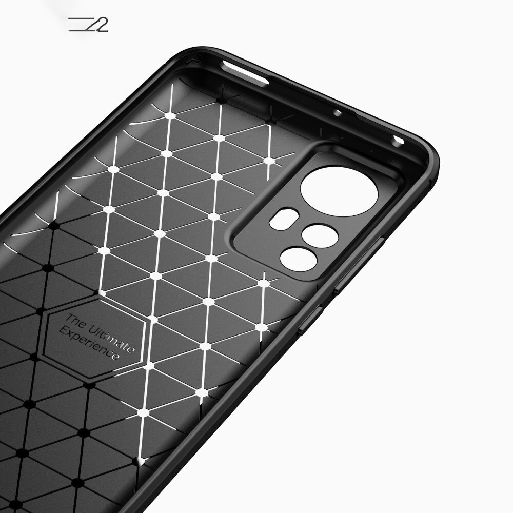 Cover TPU Brushed Xiaomi 12 Nero