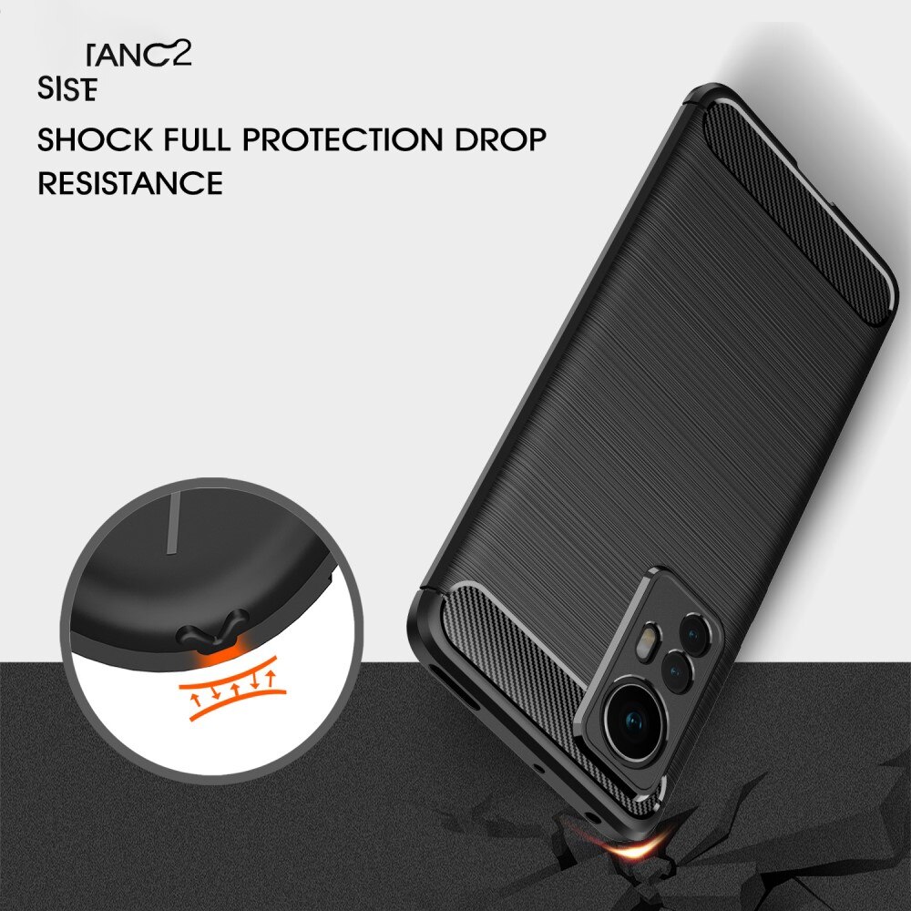 Cover TPU Brushed Xiaomi 12 Nero