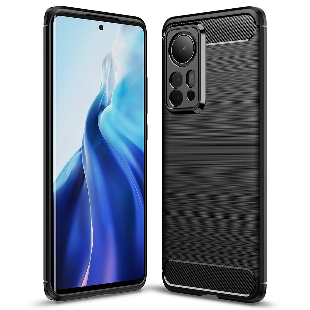 Cover Brushed TPU Case Xiaomi 12 Pro Black