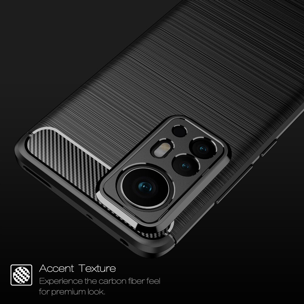 Cover TPU Brushed Xiaomi 12 Pro Nero