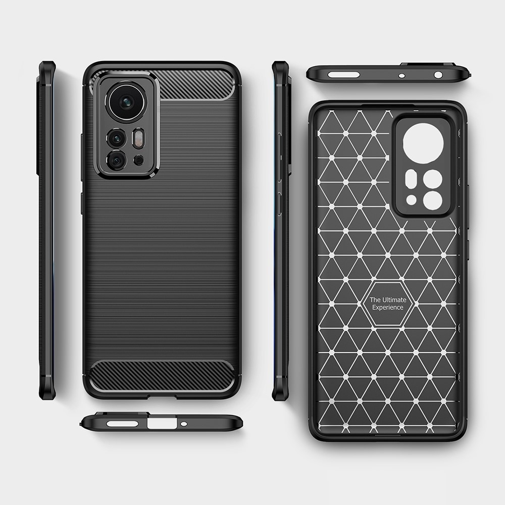 Cover Brushed TPU Case Xiaomi 12 Pro Black