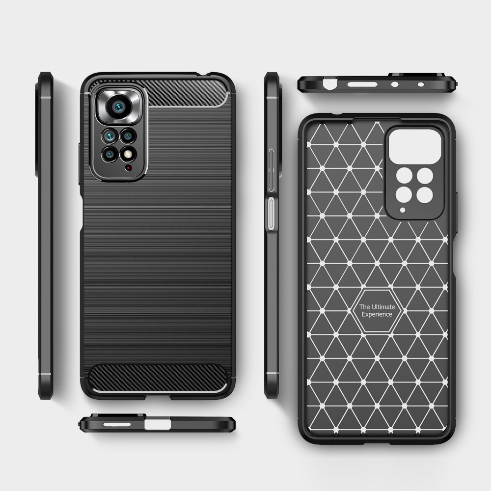Cover TPU Brushed Xiaomi Redmi Note 11 Pro Nero