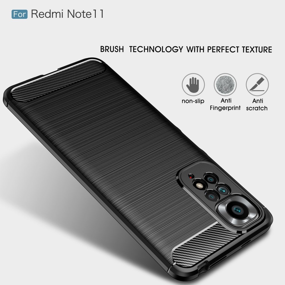 Cover Brushed TPU Case Xiaomi Redmi Note 11 Black