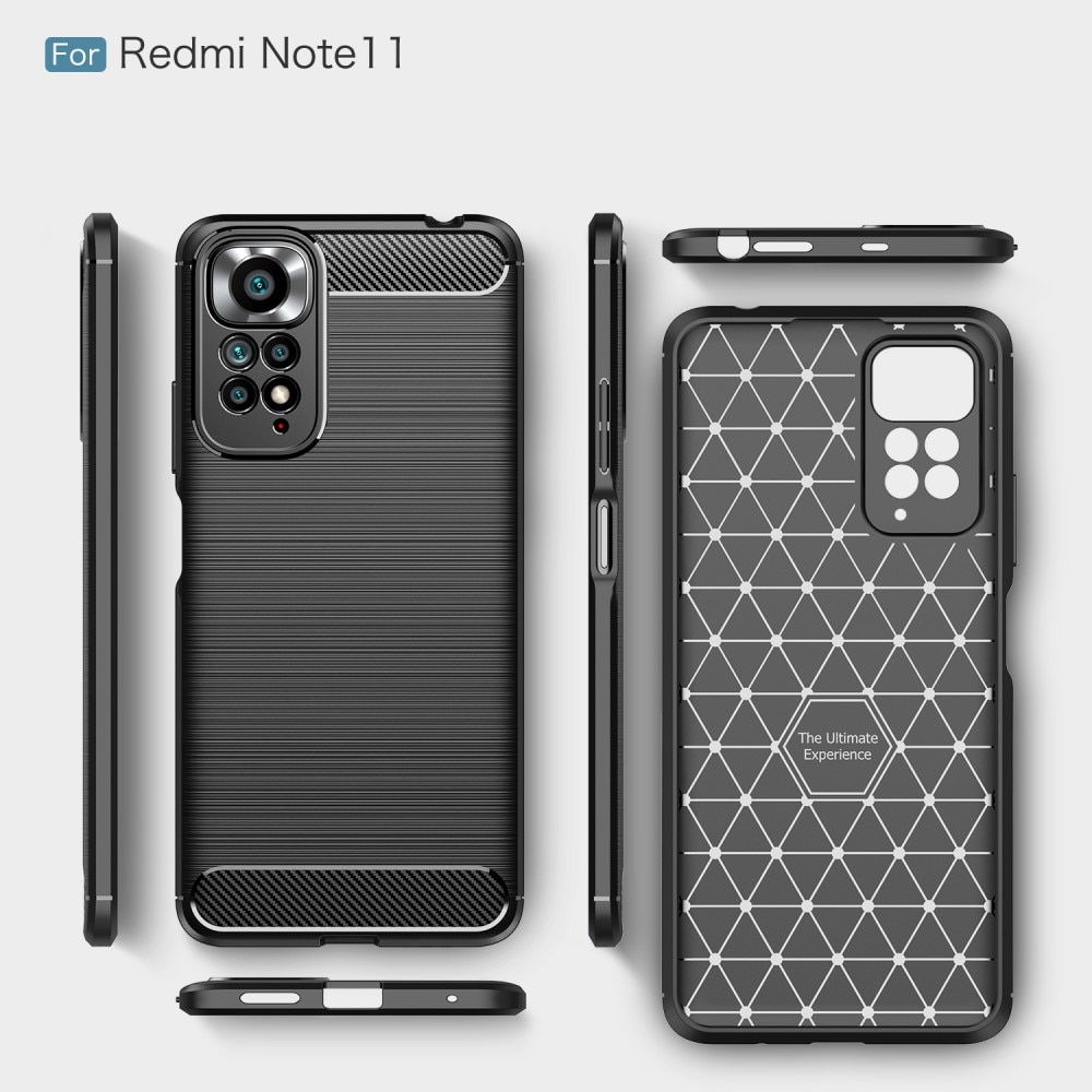 Cover TPU Brushed Xiaomi Redmi Note 11 Nero