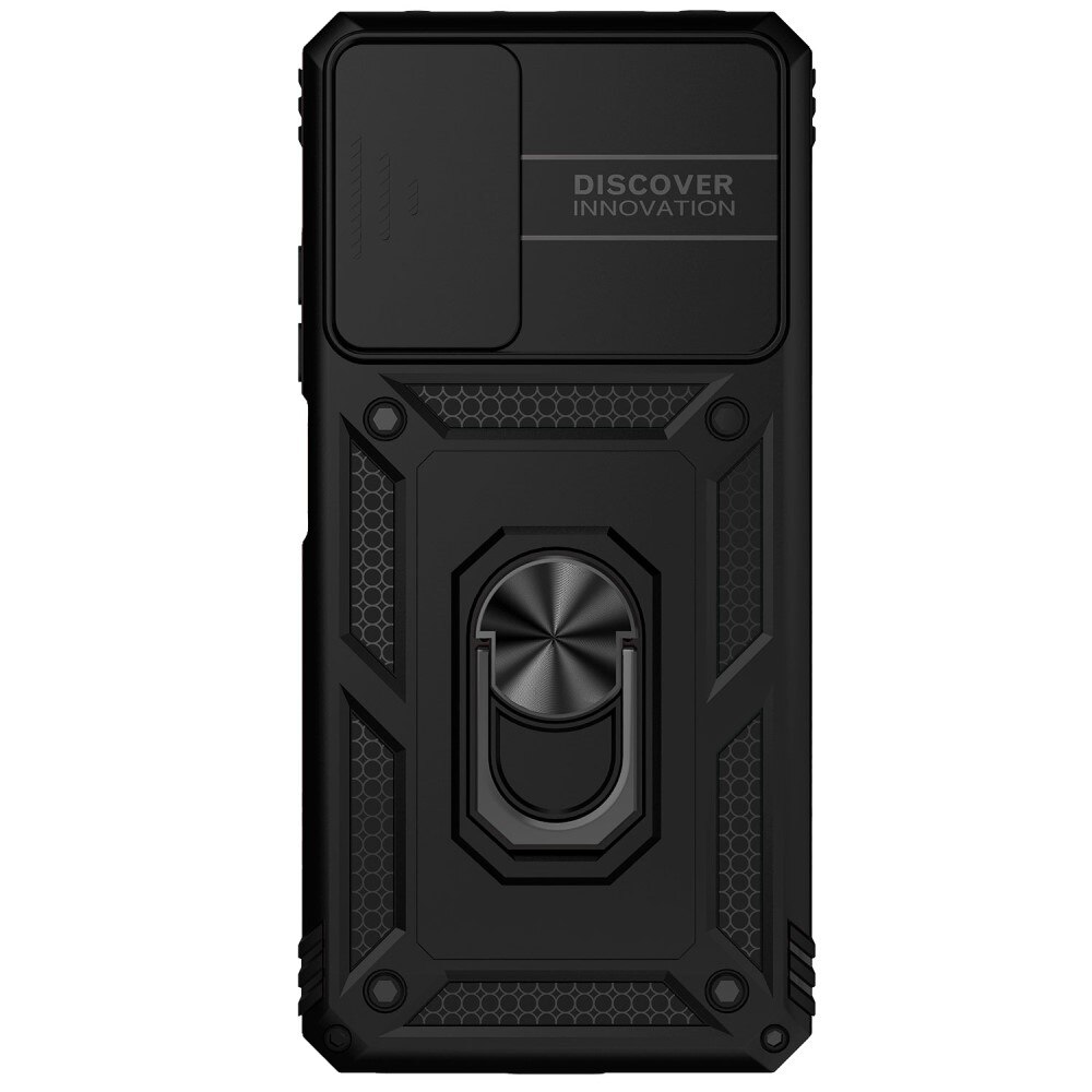 Cover ibride con anello e Protezione fotocamera Xiaomi Redmi Note 11 Pro Nero