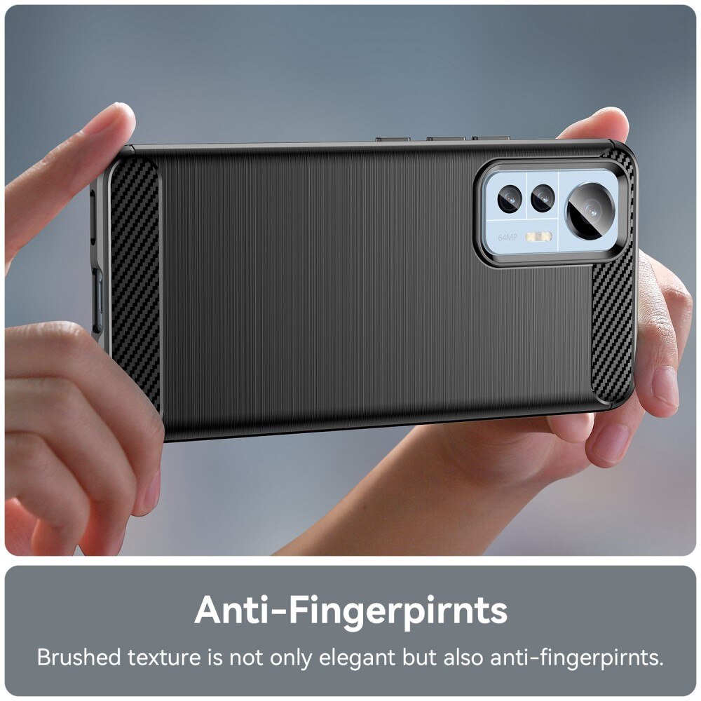 Cover TPU Brushed Xiaomi 12 Lite Nero