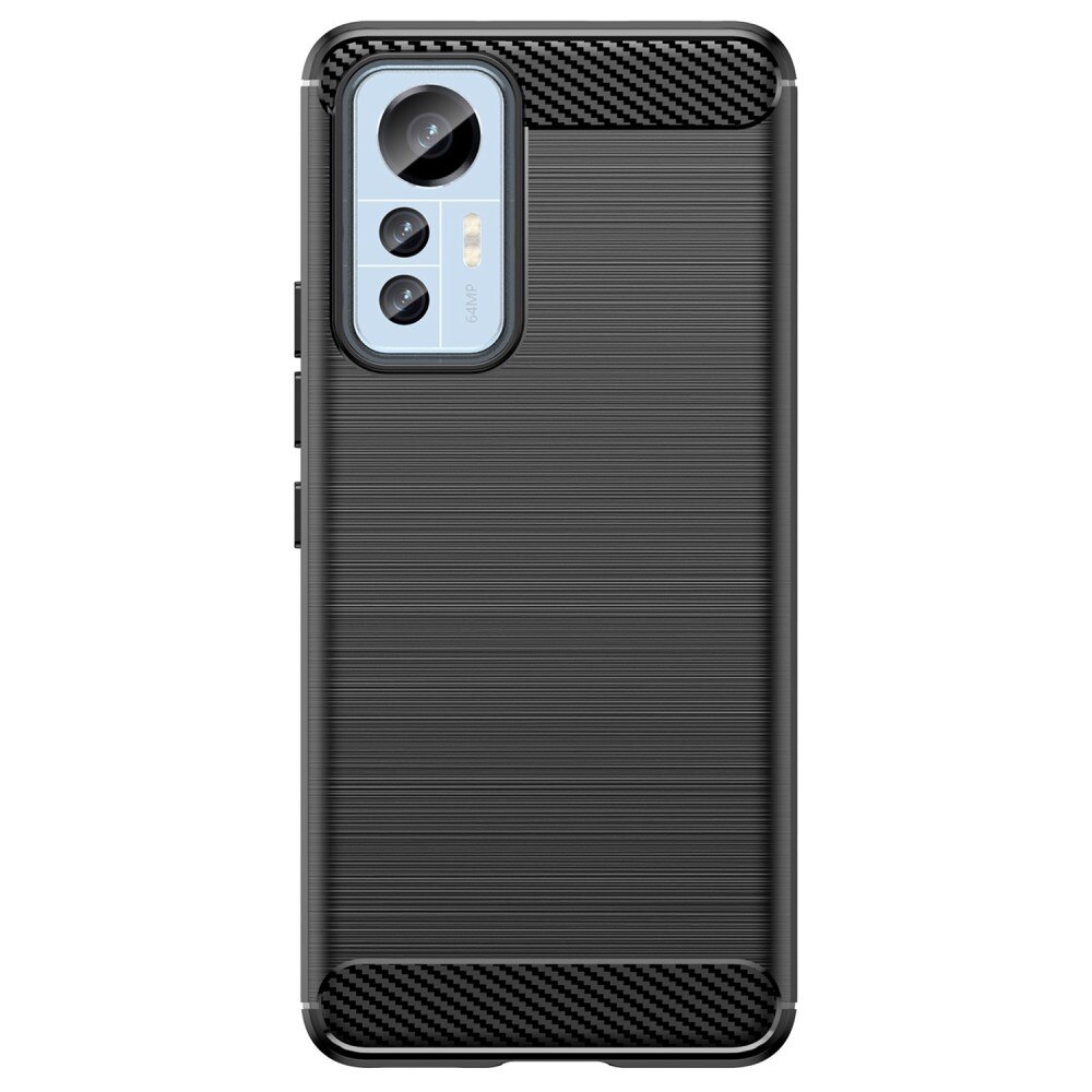 Cover TPU Brushed Xiaomi 12 Lite Nero