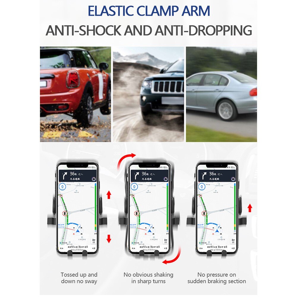 Supporto per auto compatto Nero