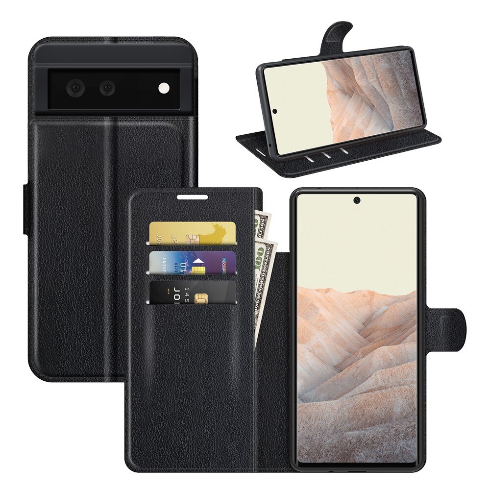 Cover portafoglio Google Pixel 6 Nero