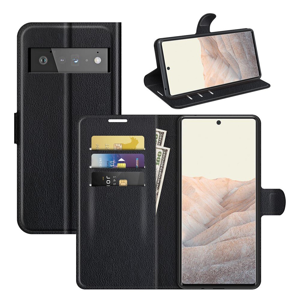 Cover portafoglio Google Pixel 6 Pro Nero