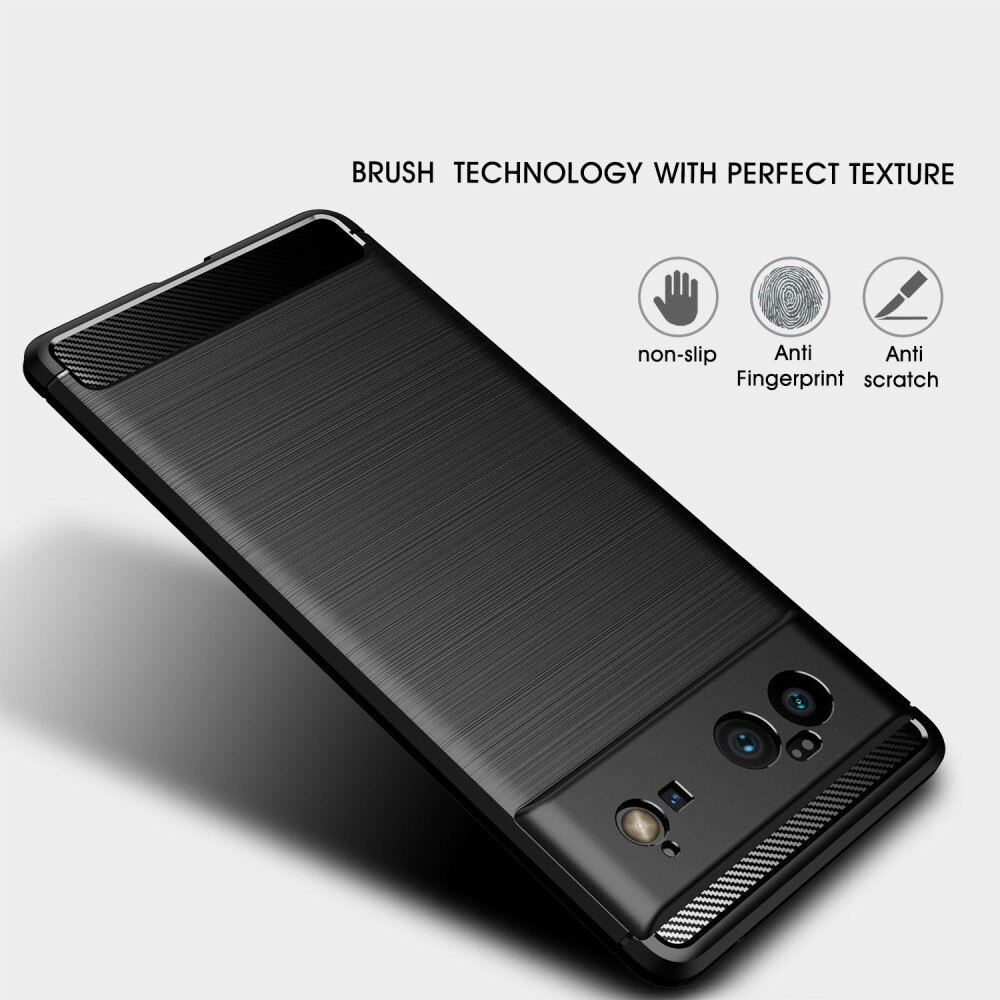 Cover TPU Brushed Google Pixel 6 Nero