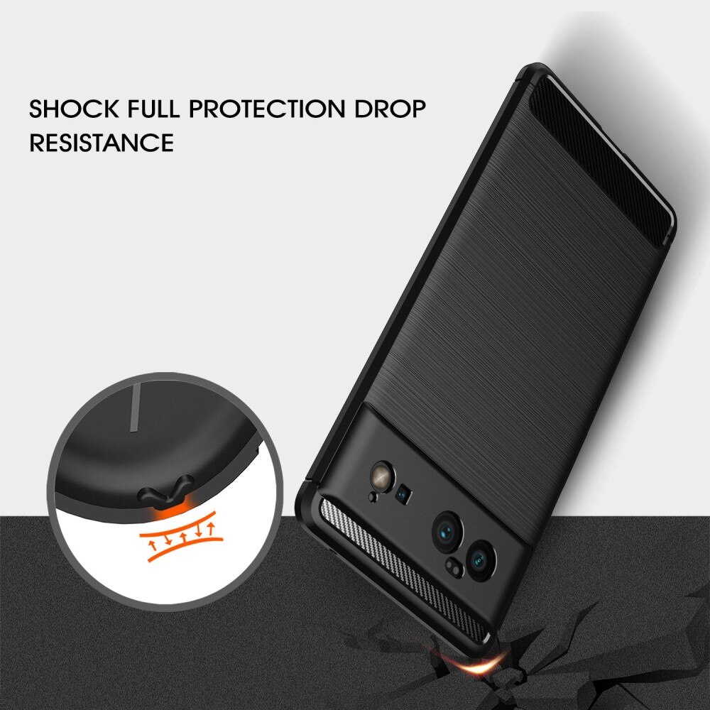 Cover TPU Brushed Google Pixel 6 Nero
