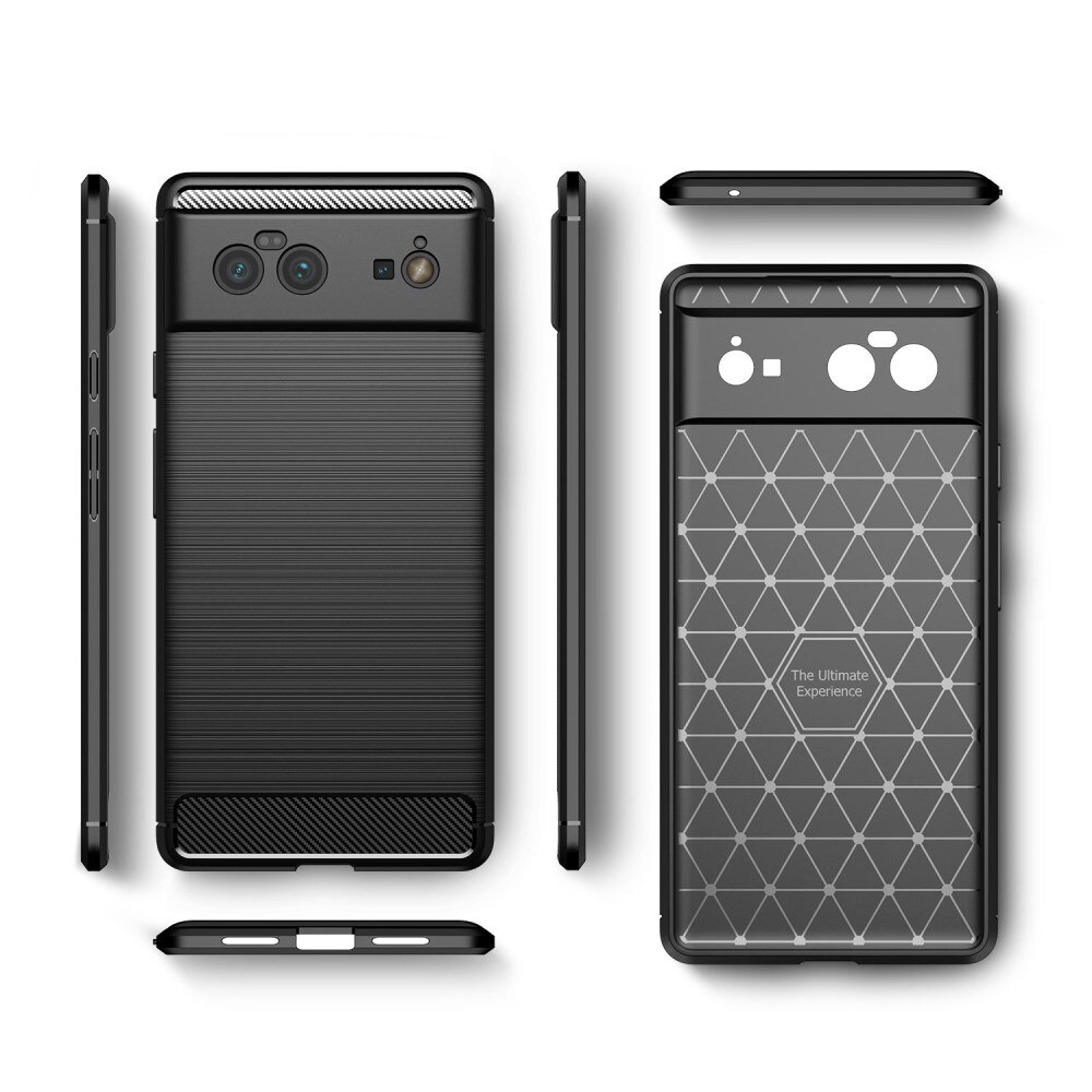Cover TPU Brushed Google Pixel 6 Nero