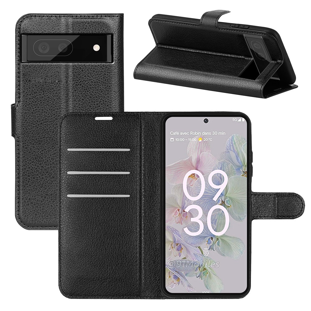 Cover portafoglio Google Pixel 6a Nero