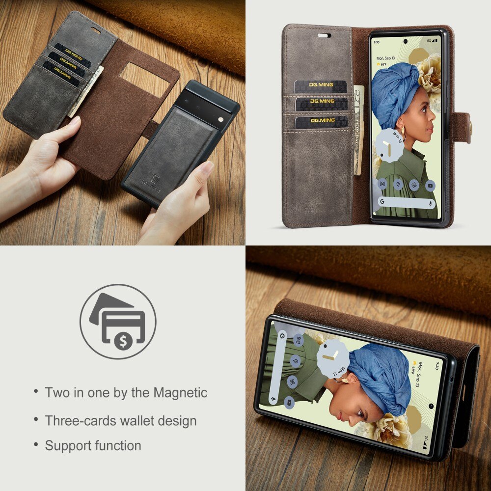 Cover portafoglio Magnet Wallet Google Pixel 6 Pro Marrone