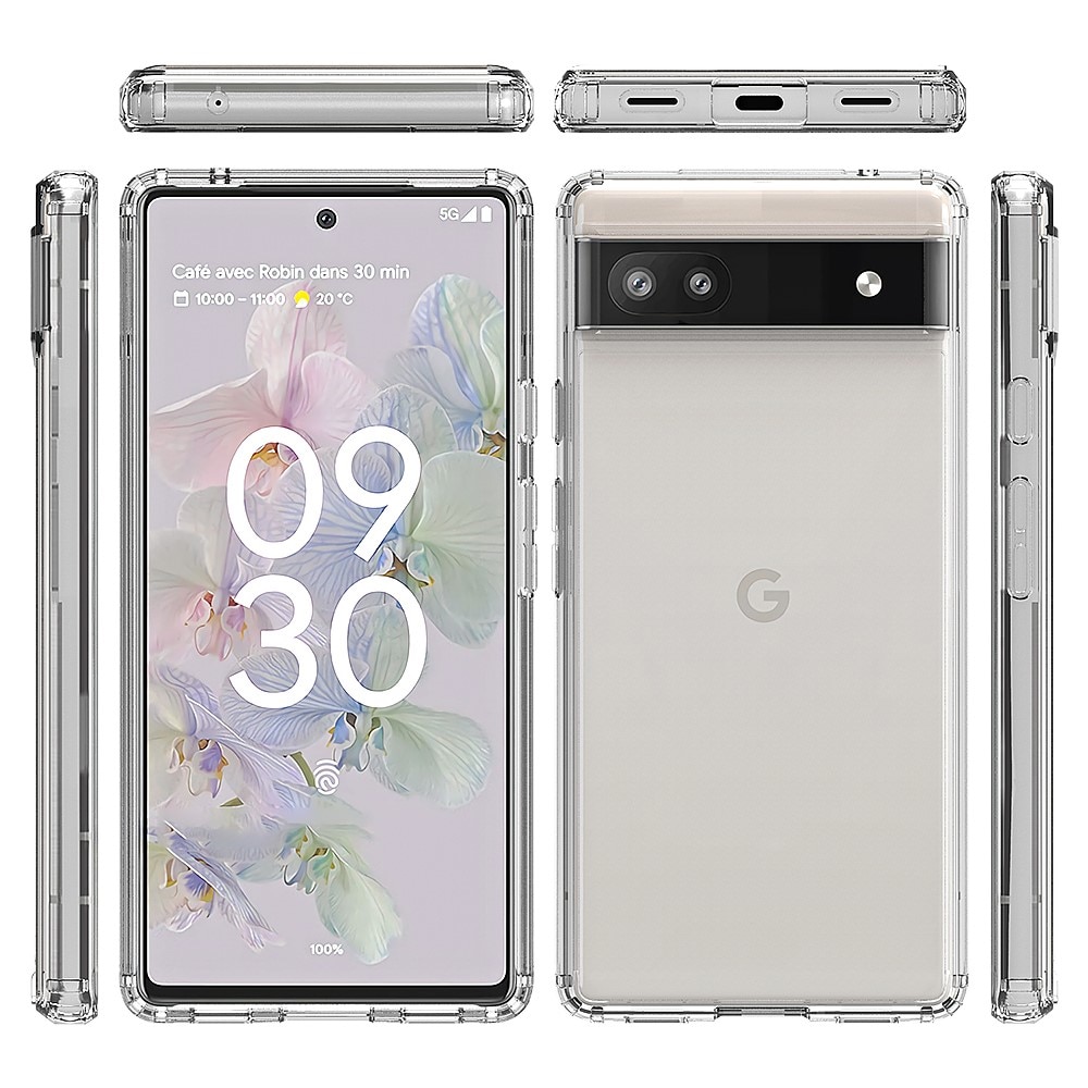 Cover ibrido Crystal Hybrid per Google Pixel 6a, trasparente