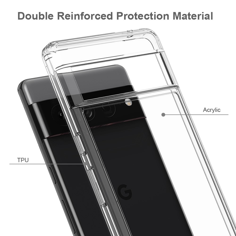 Cover ibrido Crystal Hybrid per Google Pixel 7 Pro, trasparente