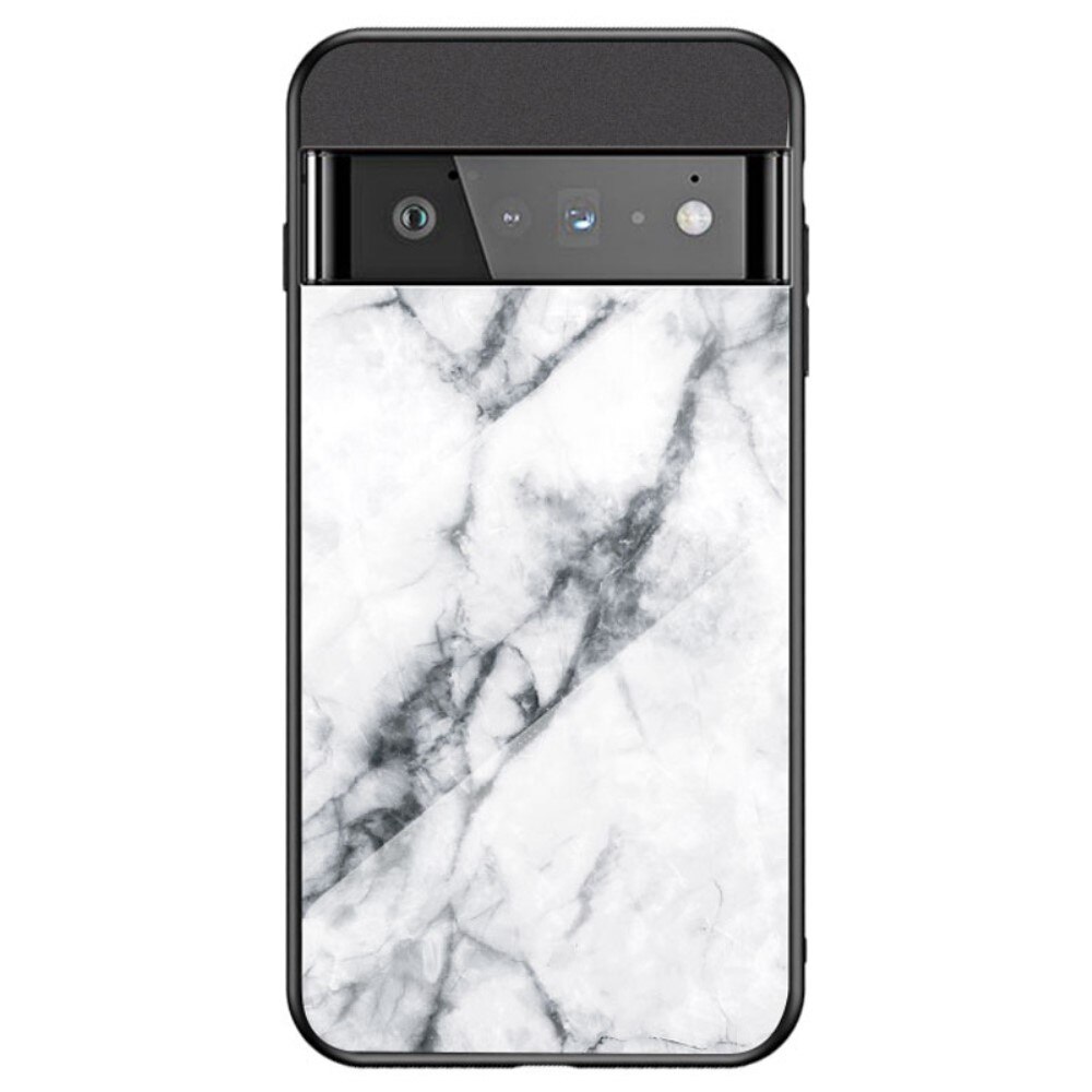 Custodia in vetro temperato Google Pixel 7 Pro marmo bianco