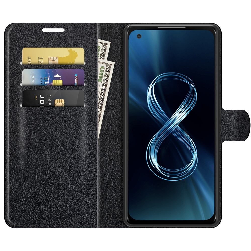 Cover portafoglio Asus ZenFone 8 Nero