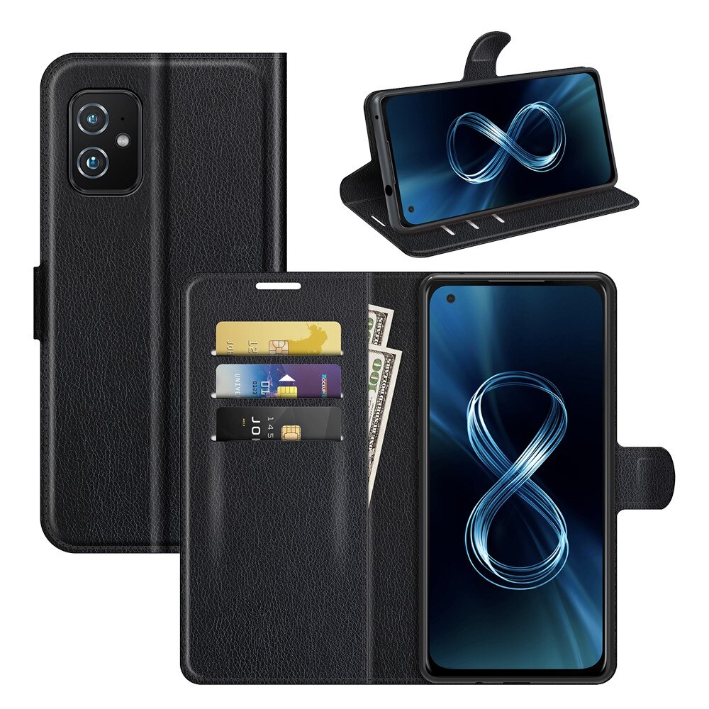 Cover portafoglio Asus ZenFone 8 Nero