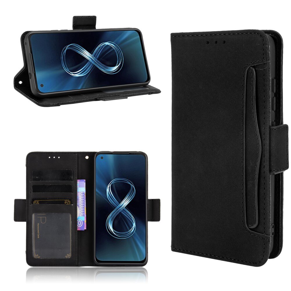 Cover portafoglio Multi Asus ZenFone 8 Nero