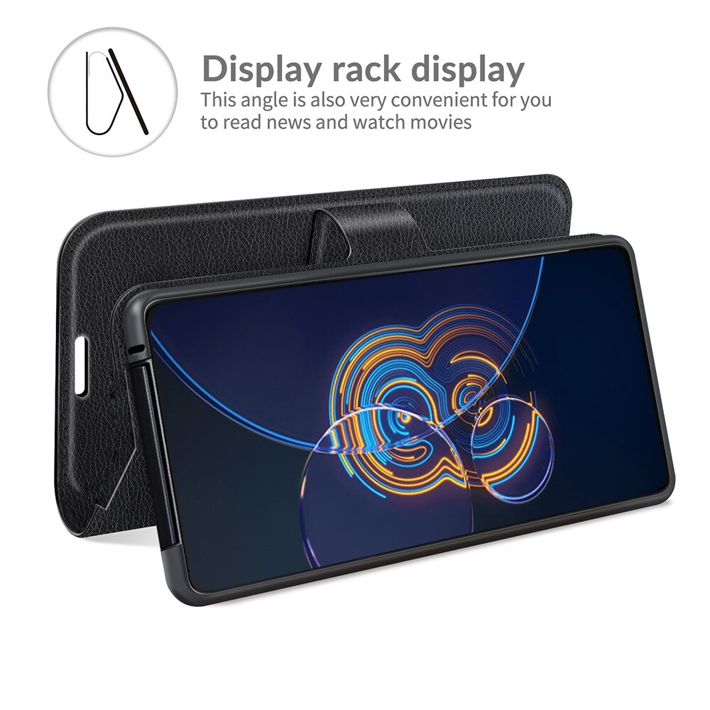 Cover portafoglio Asus ZenFone 8 Flip Nero