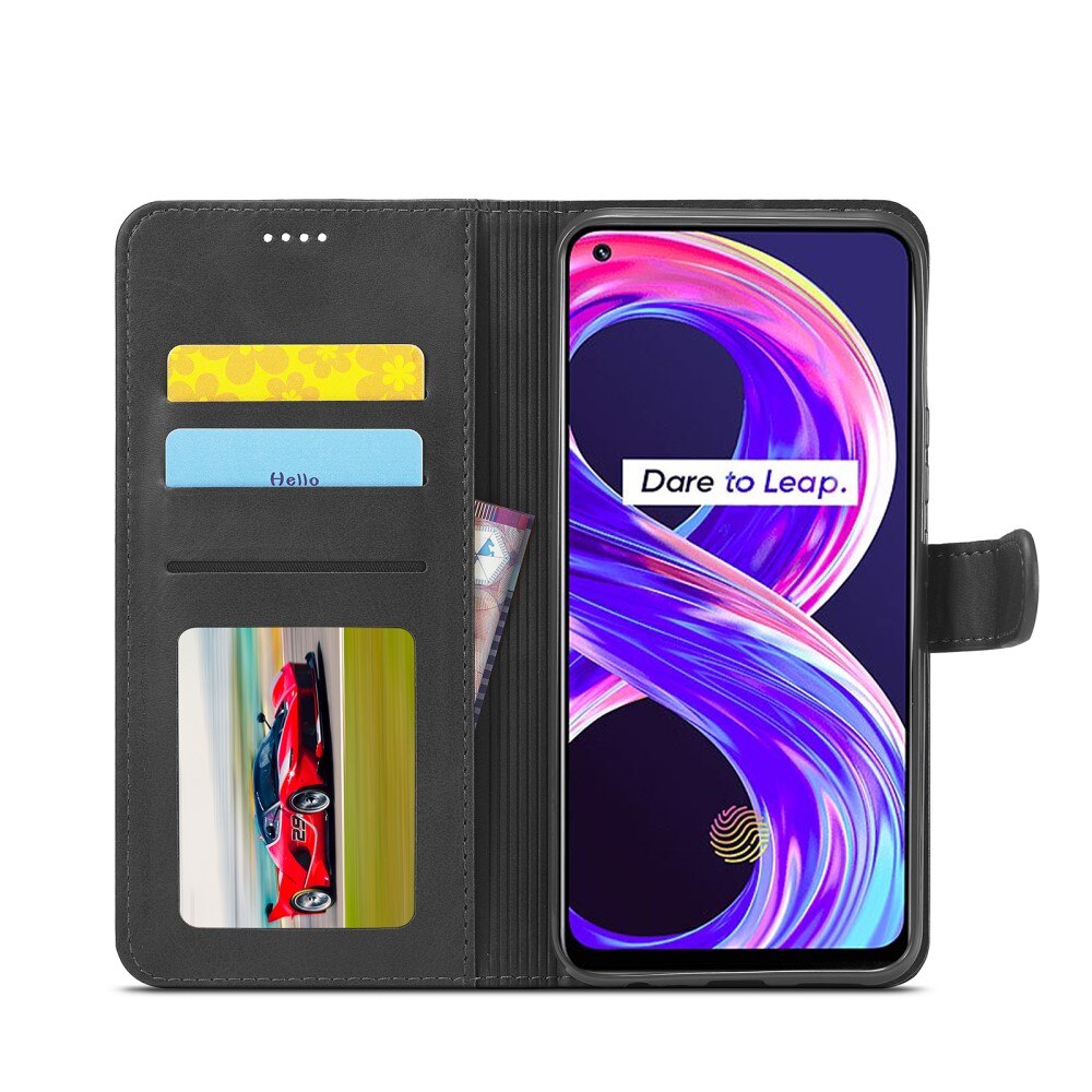 Custodie a portafoglio Realme 8/8 Pro Nero