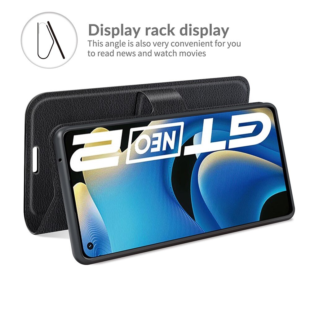 Cover portafoglio Realme GT Neo 2 Nero