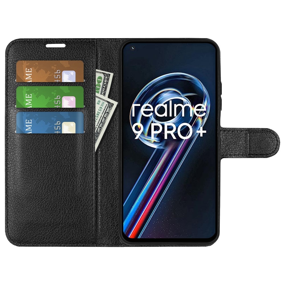 Cover portafoglio Realme 9 Pro Plus Nero