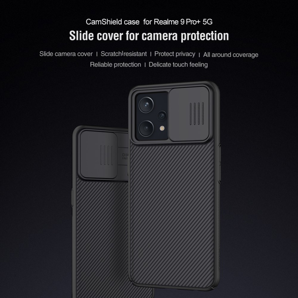 Cover CamShield Realme 9 Pro Plus Nero