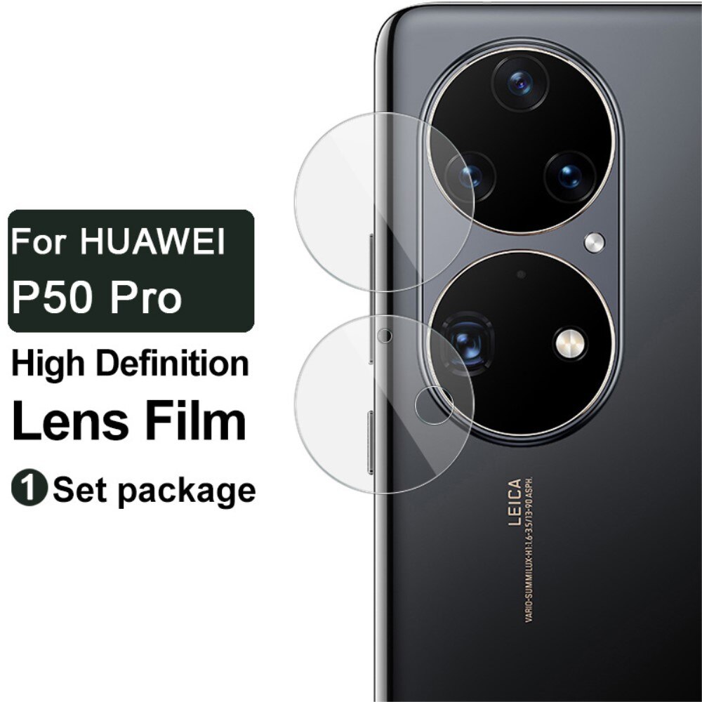 Proteggilente in vetro temperato da 0,2 mm Huawei P50 Pro Trasparente