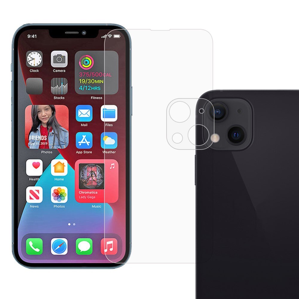 Protezione fotocamera e schermo in vetro temperato iPhone 13