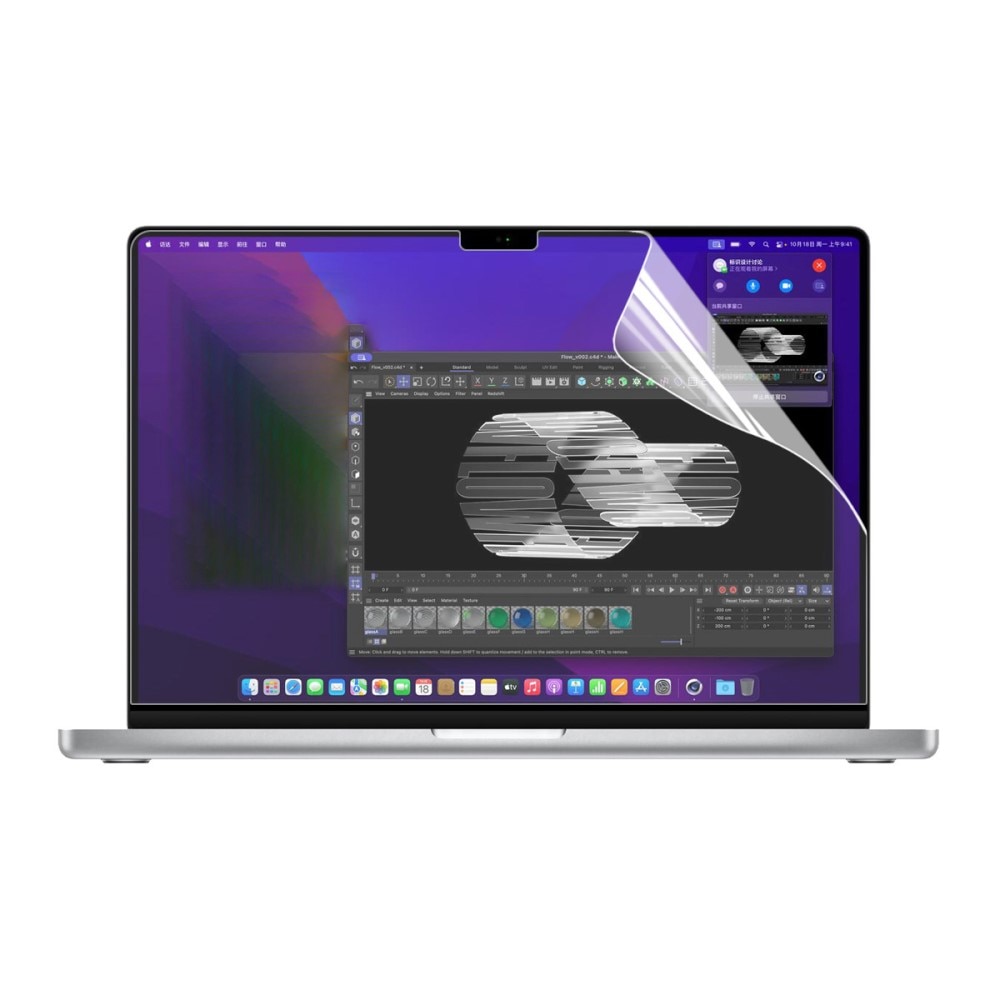 Pellicola protettiva Macbook Pro 14.2 2021 Trasparente