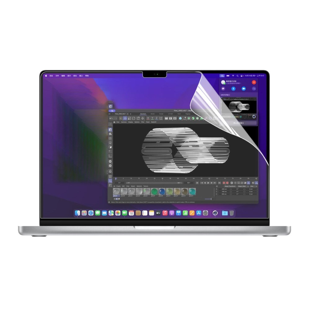Pellicola protettiva MacBook Pro 16.2 2021/2022/2023 Trasparente