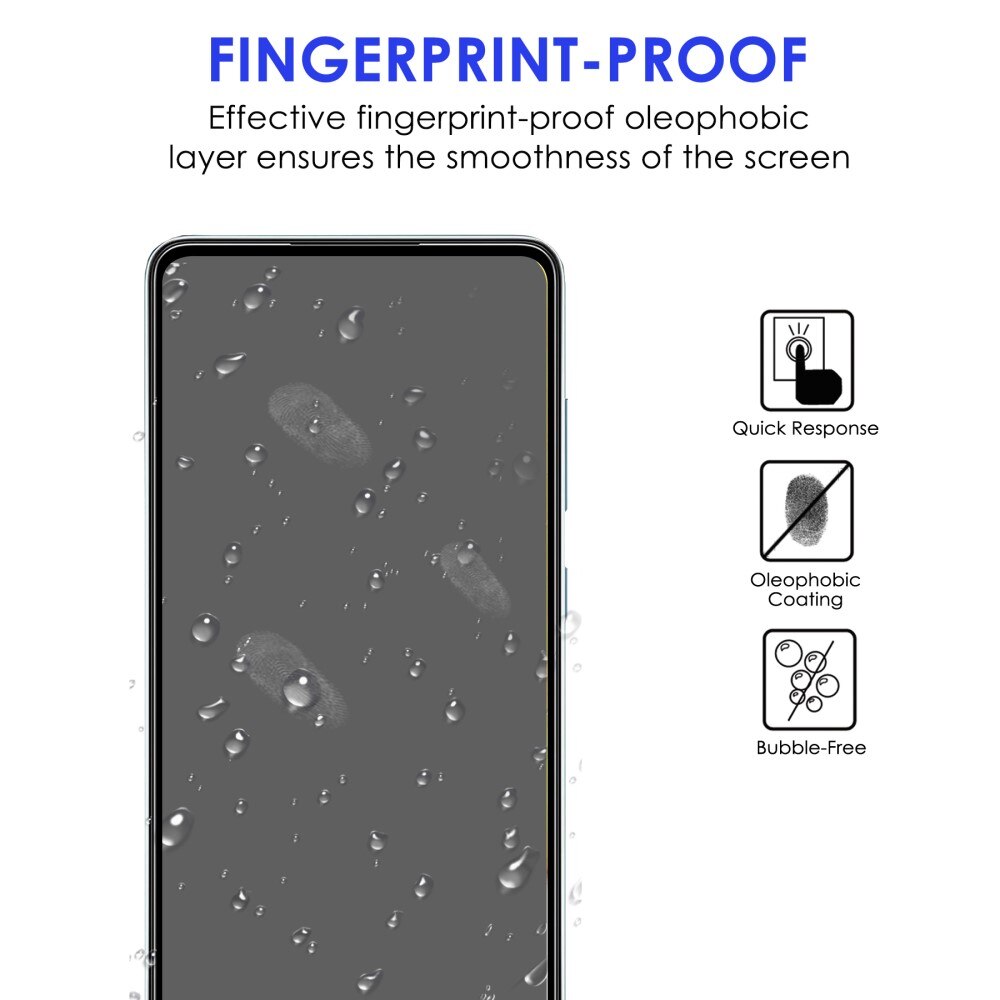 Vetro temperato a schermo intero Samsung Galaxy A73 5G Nero