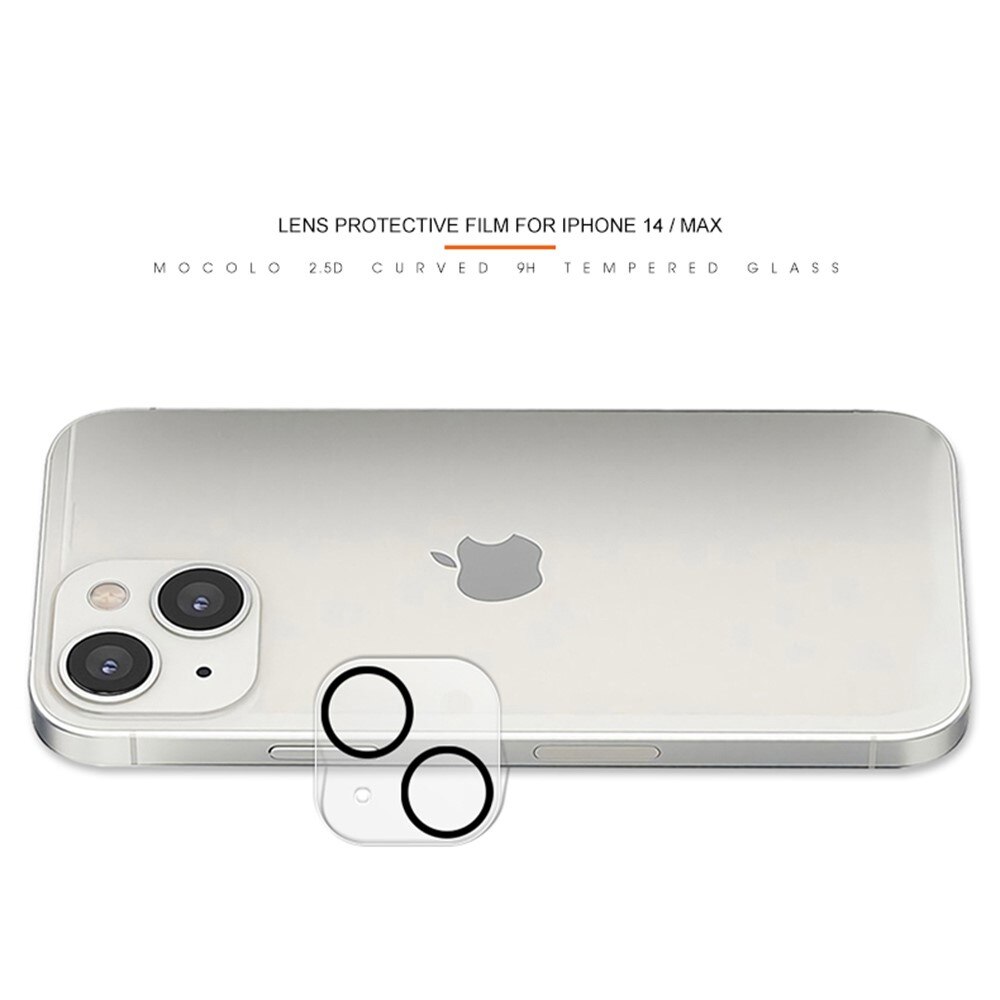 Protettore da fotocamera di vetro temperato 0.2mm iPhone 14 Trasparente