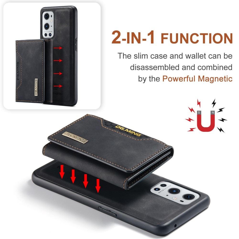 Cover Magnetic Card Slots OnePlus 9 Pro Black